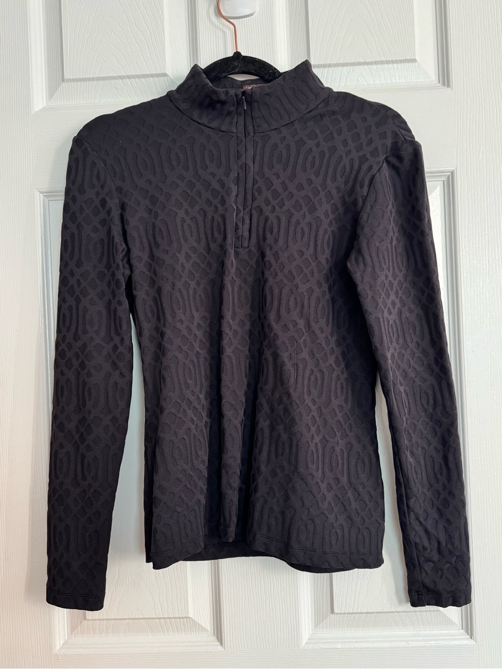 J. McLaughlin Bedford Top Long Sleeve Quarter Zip Size Small - Picture 2 of 6